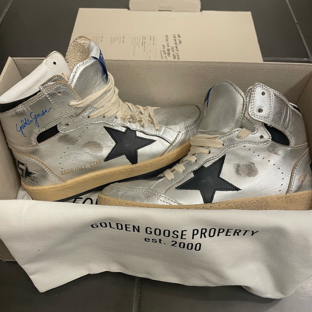 Sky Star Golden Goose High Top Sneakers *Brand New*